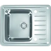 ALVEUS CZ Galeo - Spoelbak, 62x50 cm, met afvoerbediening, rvs 1128552