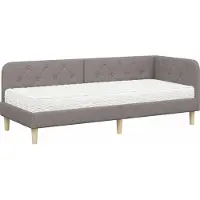 vidaXL Hoek Bed Frame Taupe 80 x 200 cm Stof