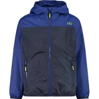CMP Kinderjas Regenjas met capuchon, zwart-blauw, maat 140