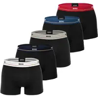 BOSS Boxershorts 'Essential' royal blue/koningsblauw / olijfgroen / zwart / wit