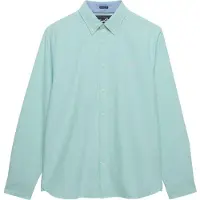 Superdry Heren Turquoise Preppy Oxford overhemd (S), Casual, Katoen, Lange mouwen M4011100A