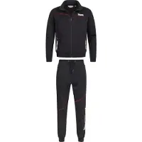 Lonsdale Joggingpak 'Geddington' bloedrood / zwart / wit