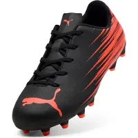 Puma Attacanto II junior voetbalschoenen zwart/oranje Jongens/Meisjes Imitatieleer - maat 29