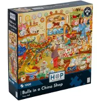 The House of Puzzles Bulls in a China Shop Puzzel 1000 Stukjes