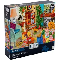 The House of Puzzles Kitten Chaos Puzzel 1000 Stukjes