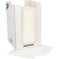 Papstar servet PUNTO wit, tissue 2-laags 20x20 cm, point-to-point, 1/4 vouw, 14 dozen à 100