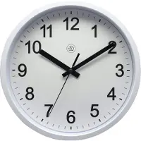 NXt - Wandklok - 25,5 cm - Plastic - Wit - 'Robust'