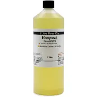 AW Gifts Basis Olie - Hennepzaadolie - 1 Liter - Aromatherapie - Basisolie - Draagolie - Basisolie Voor Etherische Oliën
