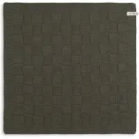 Knit Factory Keukendoek Uni - Khaki - 50x50 cm