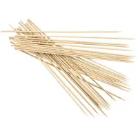 Papstar 20x 250 Sjasliekstokjes bamboe pure Ø 3 mm · 25 cm