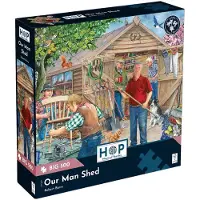 The House of Puzzles puzzel, "Our Man Shed", 500 XL stukjes, rustieke stijl