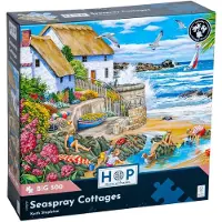The House of Puzzles Seaspray Cottages Puzzel 500 XL Stukjes