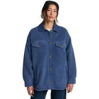 Billabong - Women's Coastal Waves - Fleecevest M, blauw