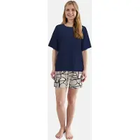 Tom Tailor Blauwe dames shortama van | Maat 42