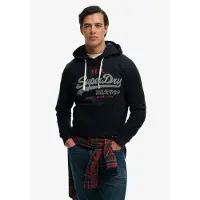 Superdry Sweatshirt 'Eclipse' navy / grijs gemêleerd / rood