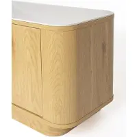 Housecraft living Almira Dressoir Laag 180 cm Hout/ Marmerlook Naturel