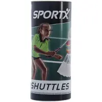 Sportx - Mini Badminton Shuttle in Koker (3 stuks)