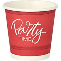 Papstar 20x 50 Drinkbekers Karton 5 cl Ø 5 cm · 5 cm rood Party Time