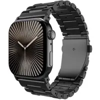 Just in Case Titanen armband voor Apple Watch 44/45/46/49mm, zwart