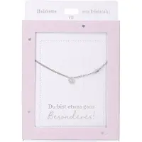 Depesche ketting zilver met letter G en hart hanger cadeau.