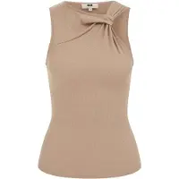 WE - Dames THE ASYMMETRICAL TOP - Beige - TENCEL Maat: L
