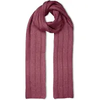 Falke Scarf in Rib sneldrogend warm kasjmier wintersjaal unisex roze - maat ONESIZE