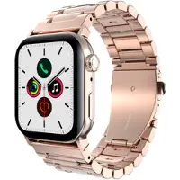 Just in Case Primesteel Strap Apple Watch 44-49mm Horlogebandje Rose Goud