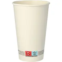 Papstar Drinkbekers, Karton 0,4 l Ø 9 cm · 13,9 cm wit - 1000 Stuks (20x50)