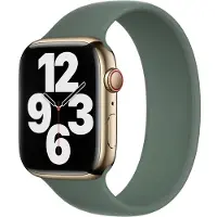 Apple Siliconen solobandje voor de Watch | 44/45/46/49 mm - Maat 5 - Eucalyptus