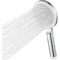 Auralum Max Hoofddouche - Regendouchekop - Ø 20 cm - Rond Regendouche - Hoge druk - douchekop - Roestvrij Staal - Wellness - Spa - Zwart