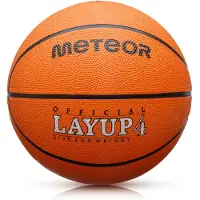 Meteor - Basketbal Layup - Maat 4 - Oranje - Antislip - Rubber - Voor binnen en buiten