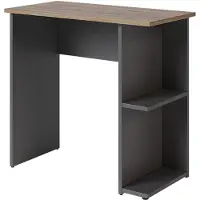 Vicco Simple Bureau – 80 x 40 cm Antraciet/Artisan