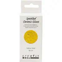 Creativ Company , gekleurde keramische glazuur, 999-1060 °C, dekkend, gele tint, 60 ml, 1 fles