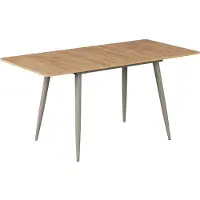 Vicco Eettafel Beaver Goudkleurig Eiken/Grijs 120-160 x 80 cm Uitschuifbaar, Model 58500