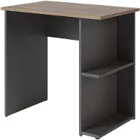 Vicco Simple Bureau – 80 x 50 cm Antraciet/Artisan