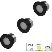 Lybardo - Inbouwspots extra klein 3-pack - 3W - Dimbaar - Modern Warmwit Licht- Zaagmaat 28mm