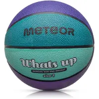 TY - Basketbal What's up - Maat 1 - Paars/Turquoise - Antislip - Rubber - Voor binnen en buiten