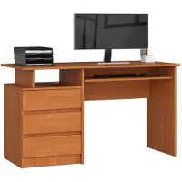 NORE Bureau CLP 135 cm met 3 Laden / Computerbureau / Computer Tafel / Bureautafel / Els / 135 x 77 x 60 cm