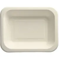Papstar 6x 100 Menubakken topseal Suikerriet 900 ml 42 cm x 185 cm x 235 cm wit
