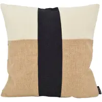 NOVÉE Block jute | 45 x 45 cm | kussenhoes | katoen
