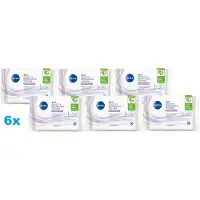 Nivea Sensitive Reinigingsdoekjes 3-in-1 – 6 x 25 Stuks – Zonder Alcohol & Parfumvrij – Voor Gevoelige Huid