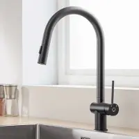 CECIPA MAX Keukenkraan - Uittrekbaar - Elektroforetisch Zwart - 304 RVS - Warm-en Koudwatermengkraan