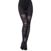 Merry Style Dames Panty - 80 DEN - Halsterloos - Polyamide - MS-GB-403 - Zwart - S