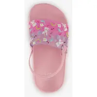 Scapino Roze meisjes badslippers met print roze maat 25
