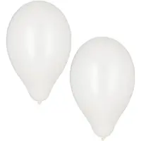 Papstar 100 Ballonnen Ø 25 cm wit
