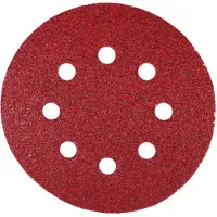 Klingspor KRĄŻEK ŚCIERNY SAMOPRZYCZEPNY 125mm PL28CK gr. 60 GLS5 8-OTWORÓW /50szt.