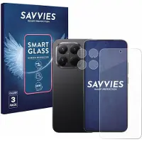 Savvies 3 Stuks Screenprotector - geschikt voor Xiaomi 15T Pro (Voor+Camera) - beschermfolie glas transparant