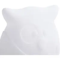 LINDBY LED-acculamp Errol, uil, wit, RGBW, IP54 dimbaar, wit / opaal, Kinderkamer, Kunststof, Modern