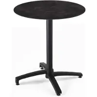Oviala - Tuintafel rond 60 cm kantelbaar aluminium en HPL leisteen - Opera