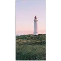 PosterMonkey Poster 75x150 cm - Vuurtoren - Duinlandschap - Zee - Posters - Kamer decoratie - Wanddecoratie woonkamer - Muurdecoratie slaapkamer